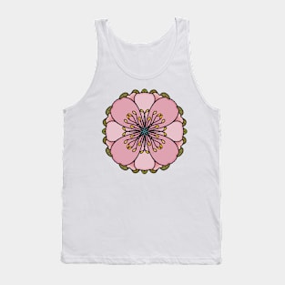 Pattern with pinkish flower, ornamental Tank Top